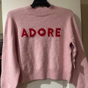 Soft Pink Cozy Knit Sweater – Size M, NWT